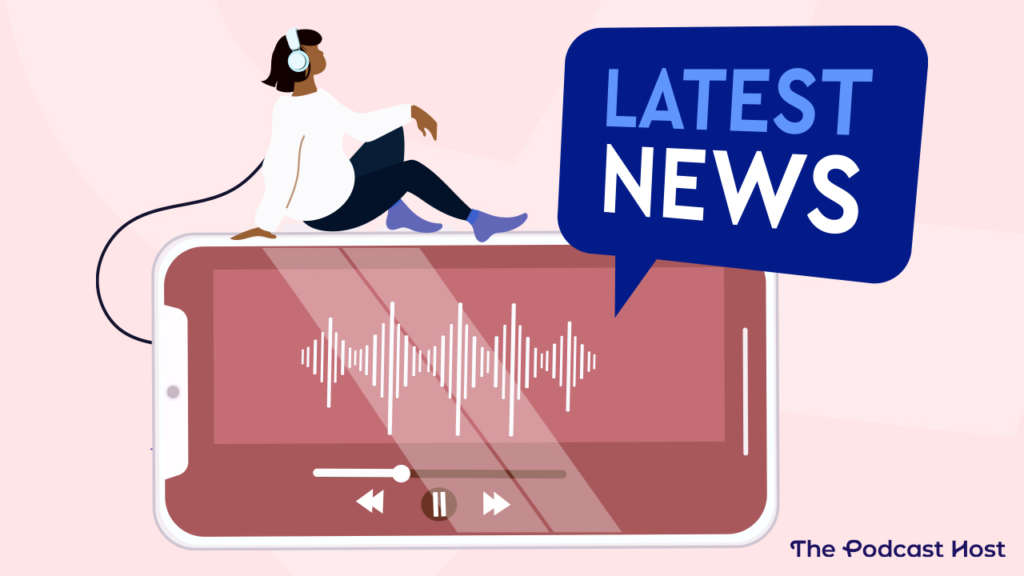 a podcast listener getting news