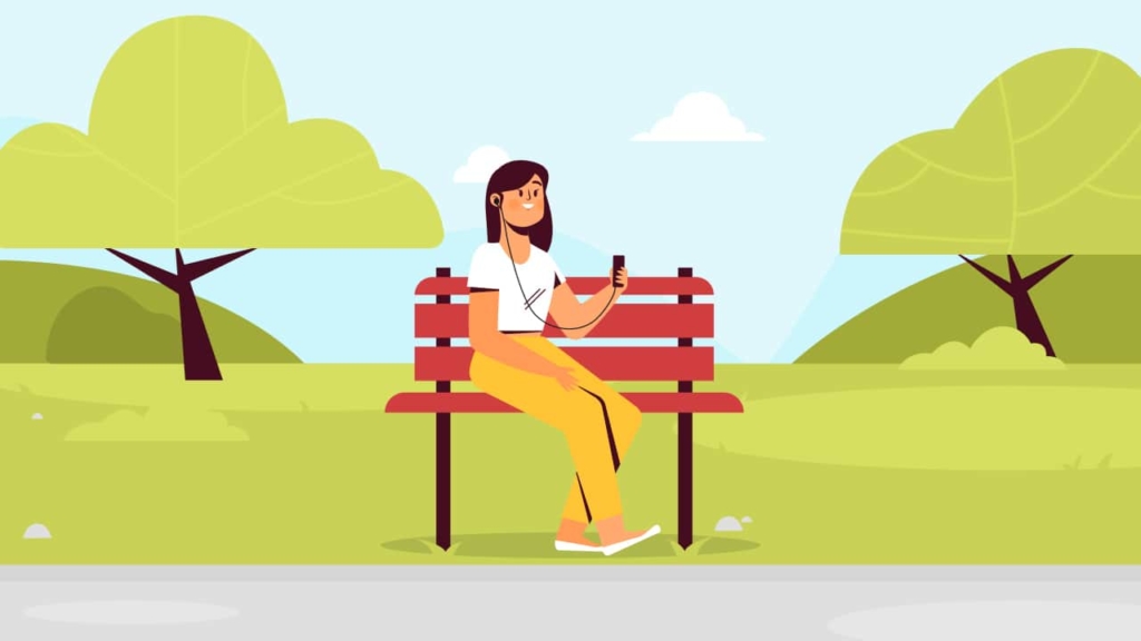 listening in the park